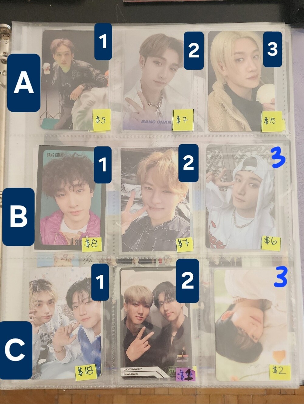 STRAY KIDS MISCELLANEOUS PHOTOCARD SALE